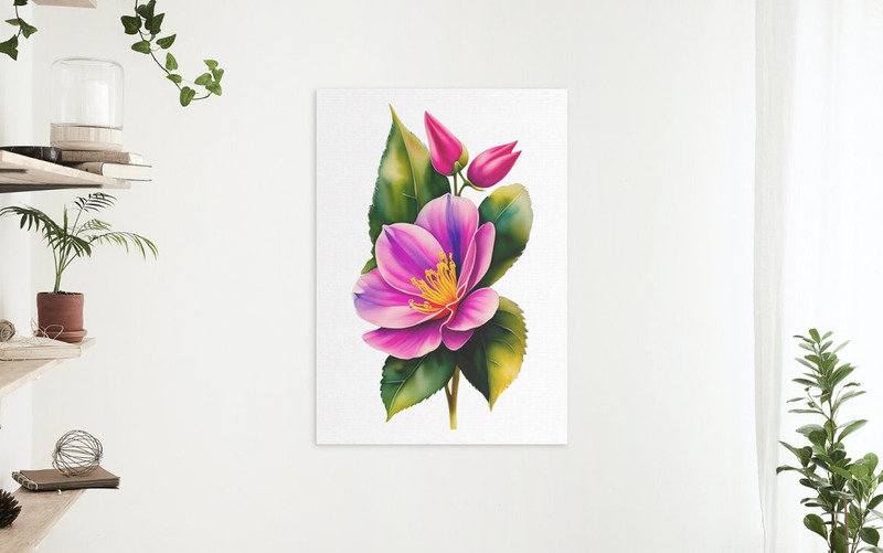 Paquete PNG de flor fucsia acuarela - Características Imagen 5