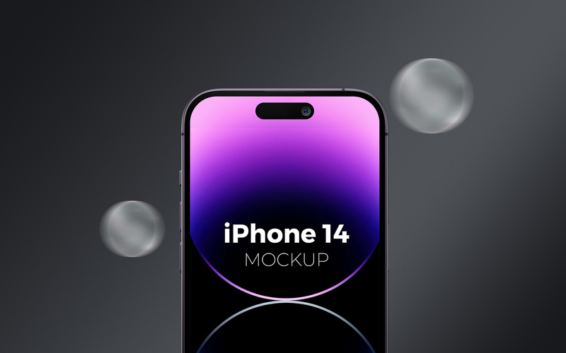 Pacchetto mockup iPhone 14 Pro Max - Caratteristiche Immagine 5