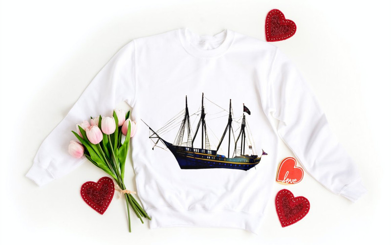 Paquete PNG de barco vintage acuarela - Características Imagen 4
