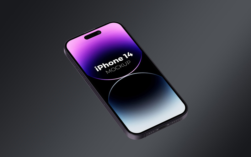 Pacchetto mockup iPhone 14 Pro Max - Caratteristiche Immagine 9