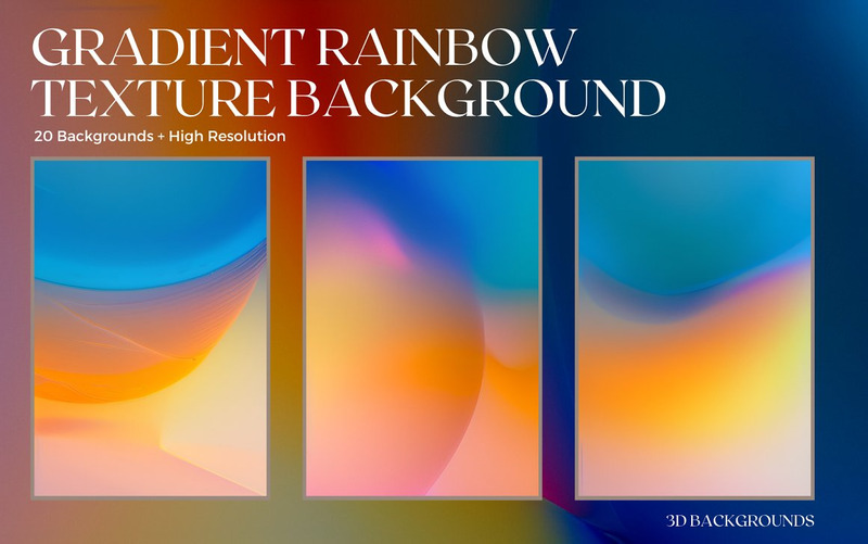 Gradient Rainbow Texture Background - Features Image 2