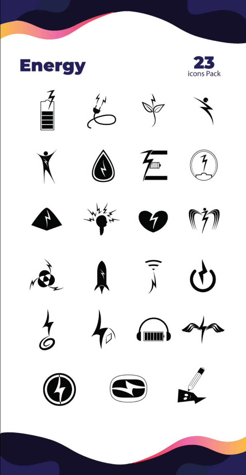 能量图标手工收藏 - Features Image 1