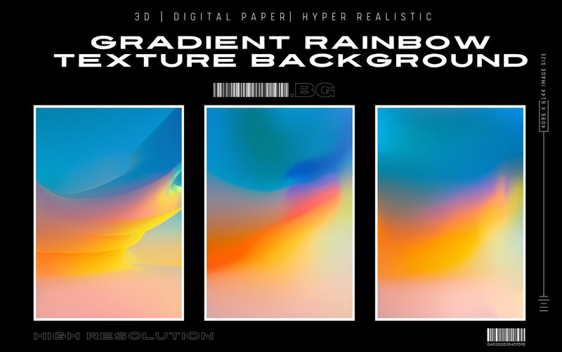 Gradient Rainbow Texture Background - Features Image 1