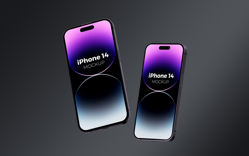 Pacchetto mockup iPhone 14 Pro Max - Caratteristiche Immagine 7