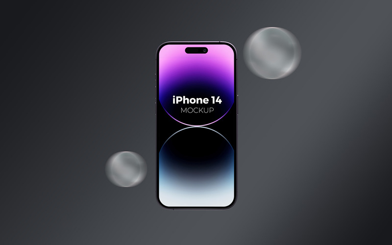Pacchetto mockup iPhone 14 Pro Max - Caratteristiche Immagine 3