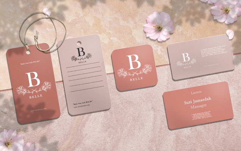 B Letter Floral handgemaakte logo-sjablonen - Features Image 5