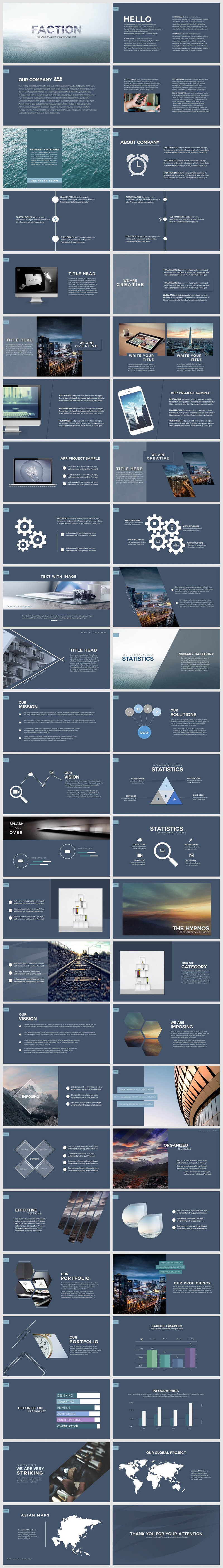FACTION Powerpoint 演示模板 2021 版 - Features Image 1