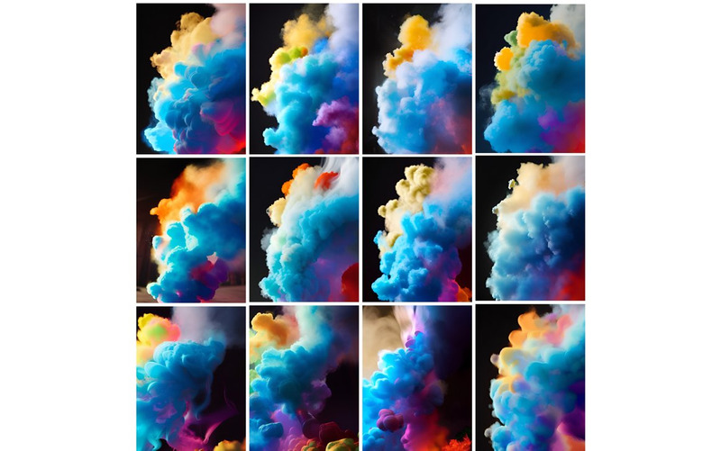 Priorità Bassa Di Struttura Del Fumo Colorato - Caratteristiche Immagine 2