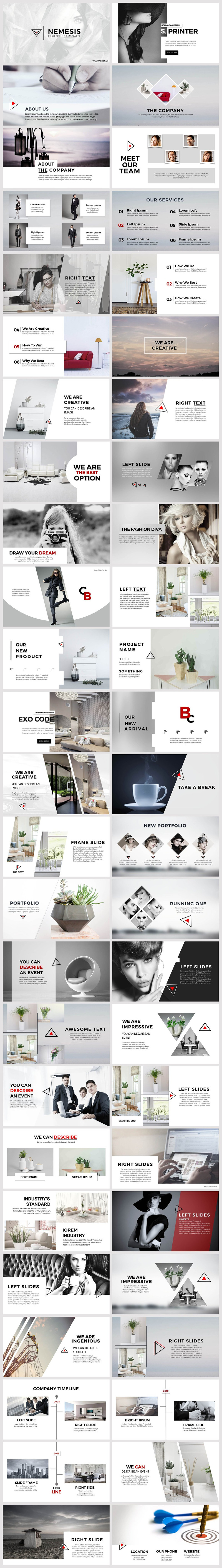 NEMESIS Powerpoint Presentation Template 2021 Edition - Features Image 1