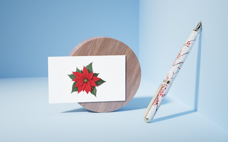 Aquarela, poinsétia, flor Clipart - Features Image 4