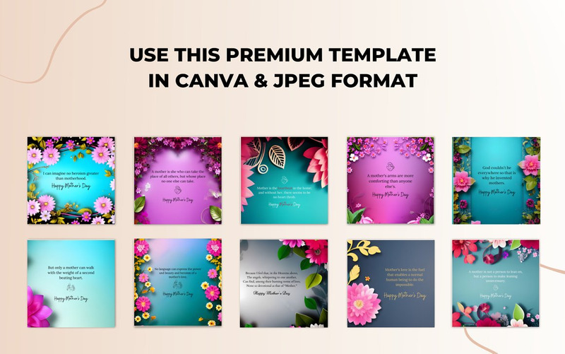 Mother’s Day Cards and Quotes Canva Templates - Features Image 4
