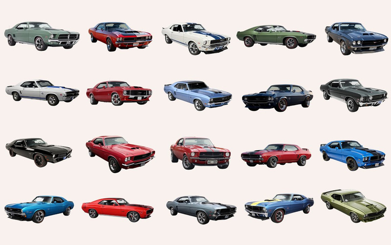 40 Muscle Cars Premium PNG Clipart - Features Image 4