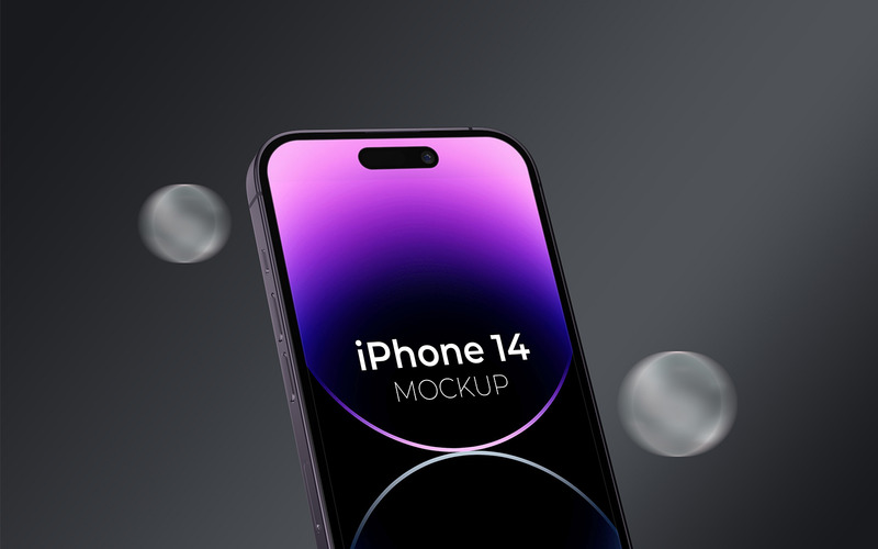 Pacchetto mockup iPhone 14 Pro Max - Caratteristiche Immagine 11