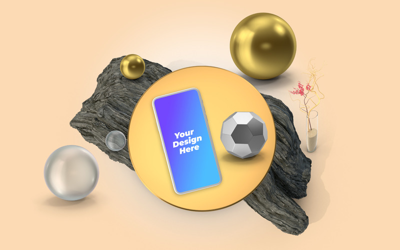 3D Mobile And Tab Scene PSD Mockup Set - Features Image 8