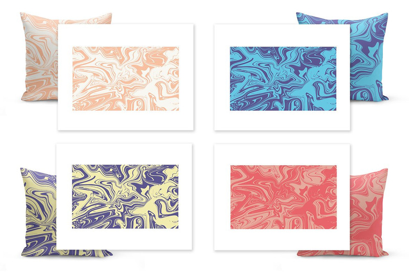 100 Liquid Marble Texture and Pattern Background Vol 9 - Features Image 5
