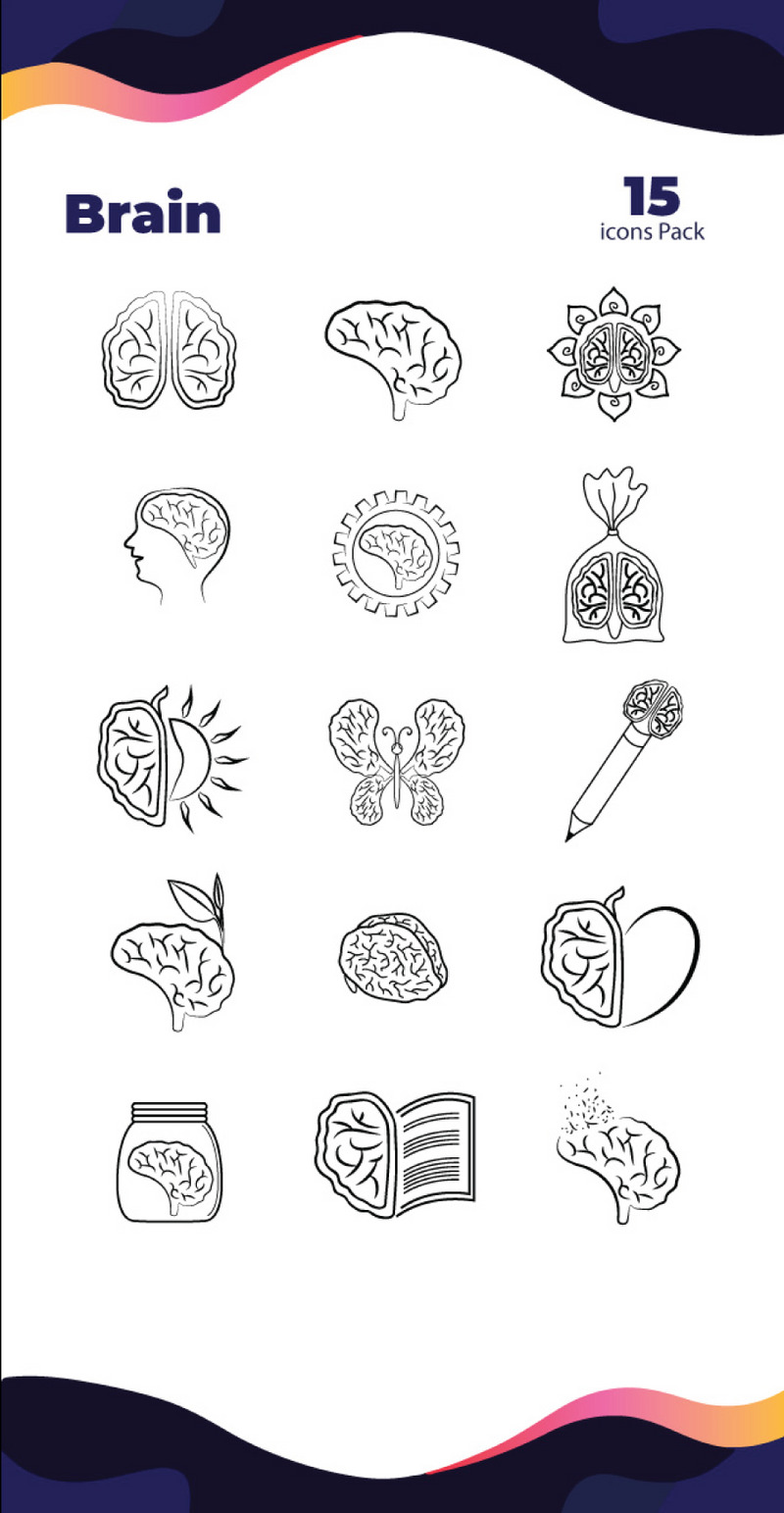 Ikoner paket handgjorda samling - Features Image 12