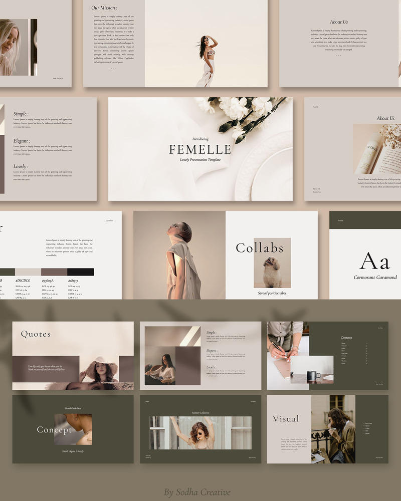 Femelle Google Slides-Vorlage - Eigenschaften Bild 1