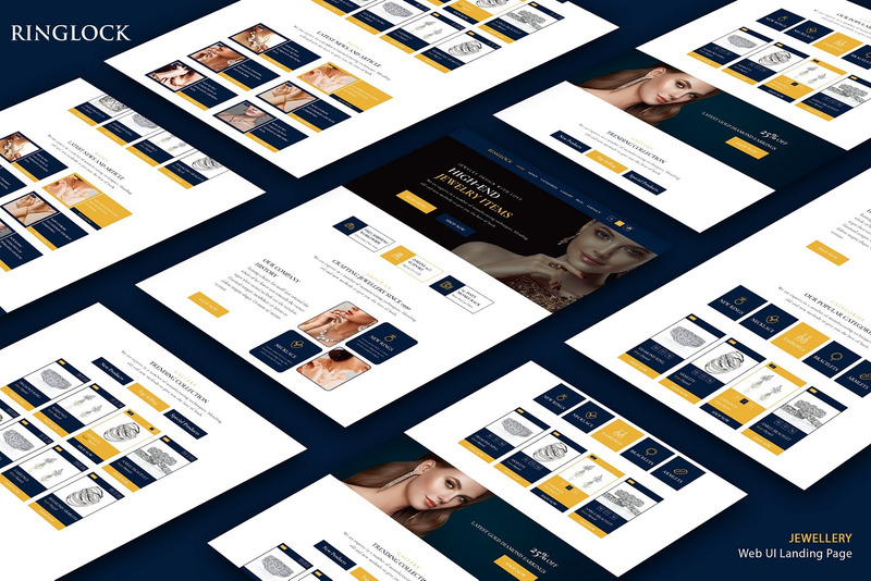 Jewelry Web UI Landing Page Template - TemplateMonster