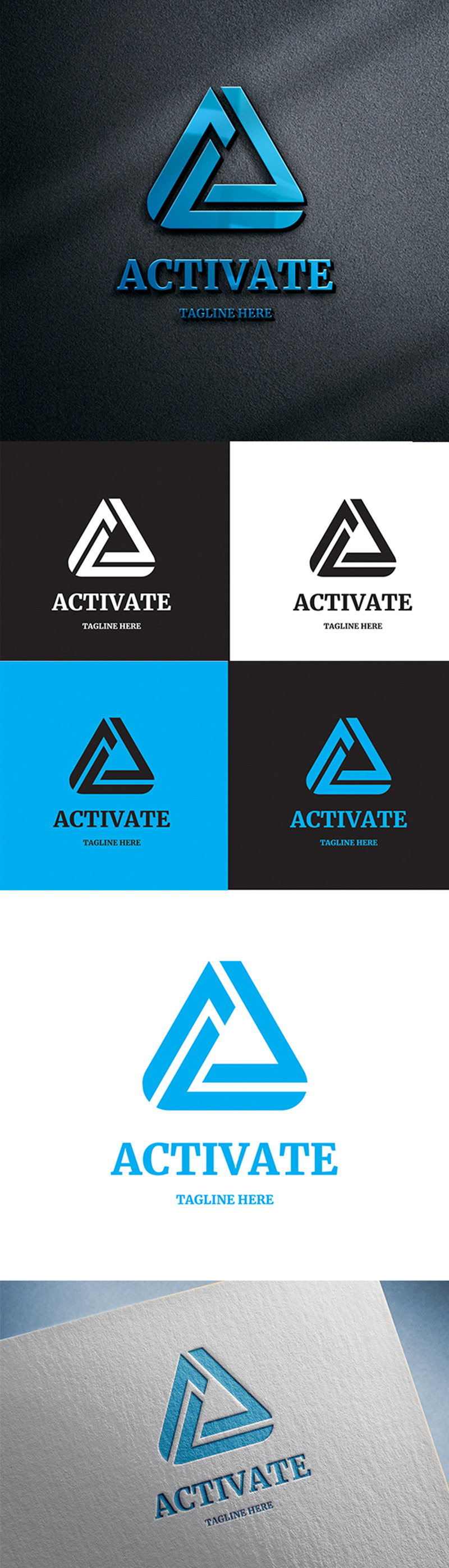 Activar - Plantilla de logotipo de letra A - Características Imagen 1