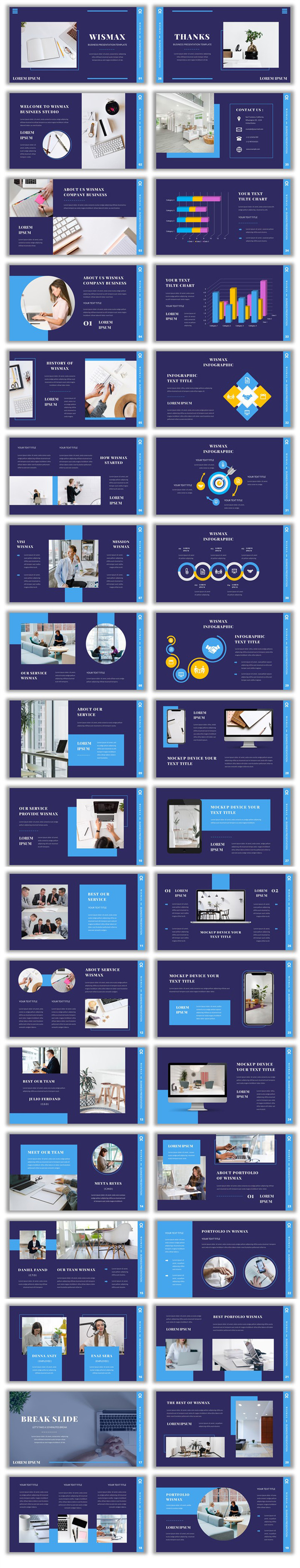 Wismax – İşletme Google Slayt Şablonu - Features Image 1