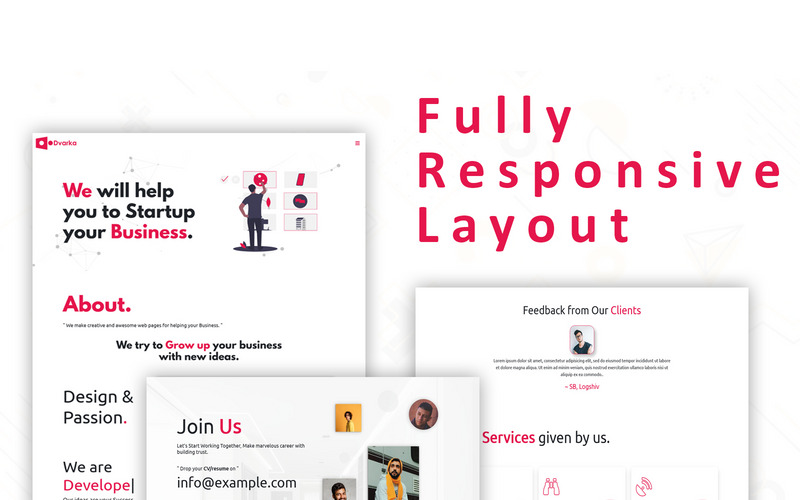 Dvarka - Startup Business One Page Bootstrap 5 Templates - Features Image 2