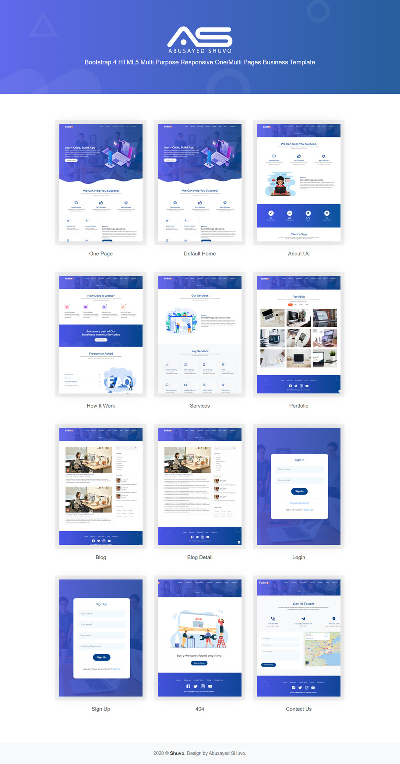 Abusayed | Multi Purpose Html5 Responsive One/Multi Page Business Template - Features Image 1