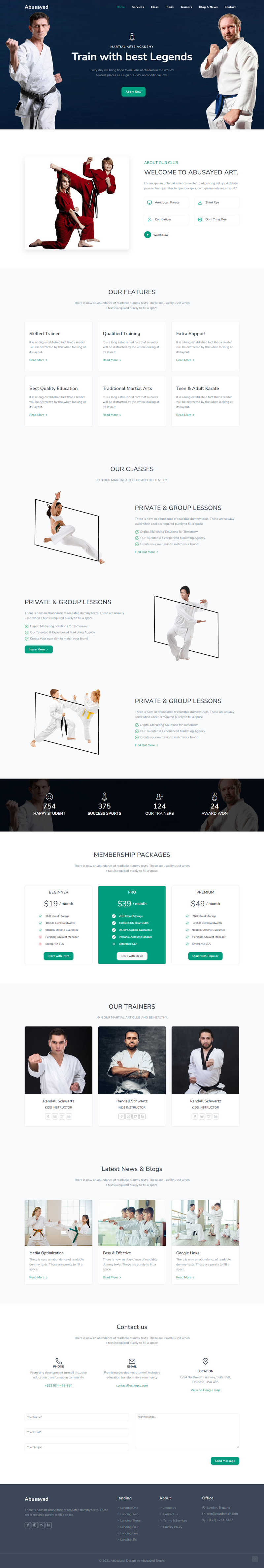 Abusayed - Martial Arts Landing Page Template - Features Image 1