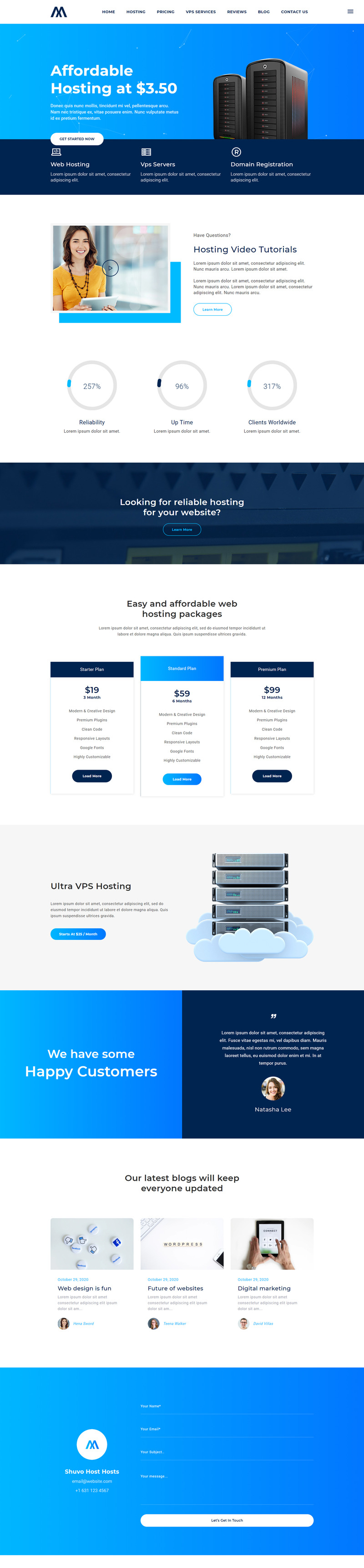 Shuvo Host | Web Hosting HTML5 Landing Page Template - Features Image 1