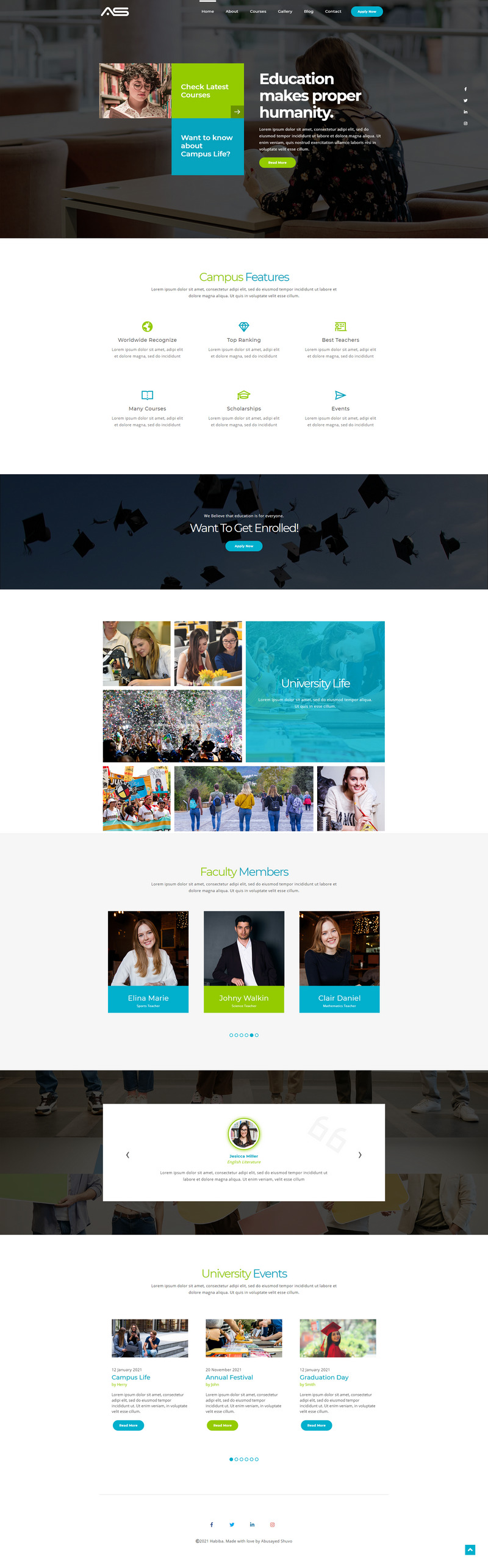 Habiba | Education HTML5 Template - Features Image 1