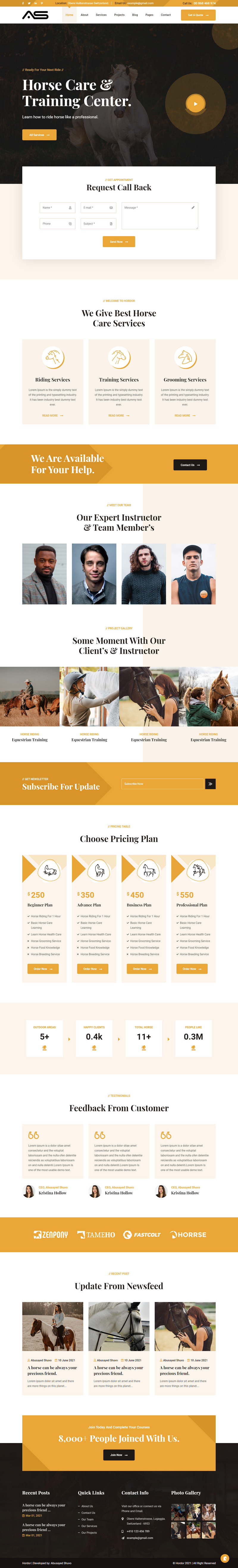 Hordor - Equestrian And Horse HTML Template - Features Image 1