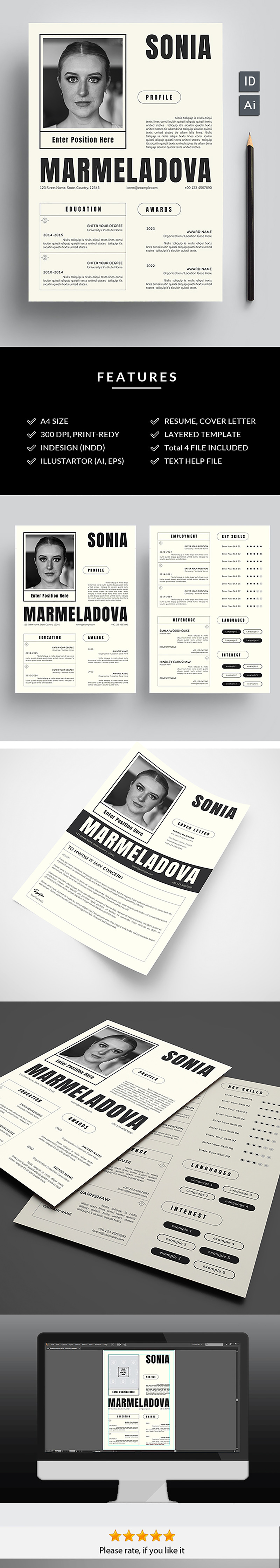 Printable Resume CV Kit 366012 - Ffb3b9539ccb0756200ebcc1f320dc5c 