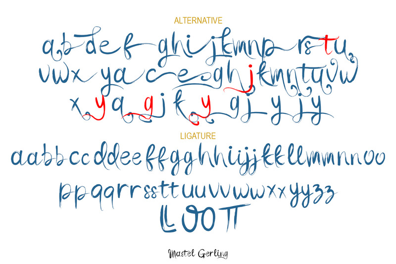 Mastel Gerling - Escritura de pincel - Características Imagen 8