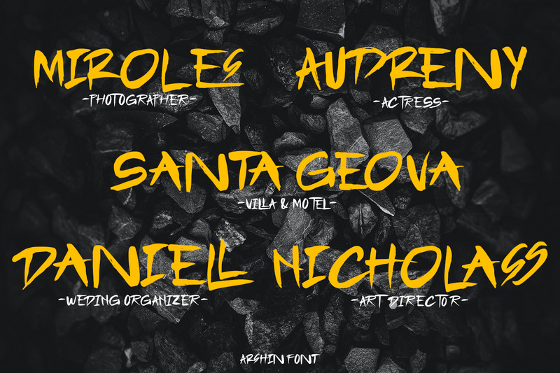 Arshin Handmade Brush Font - Features Image 4