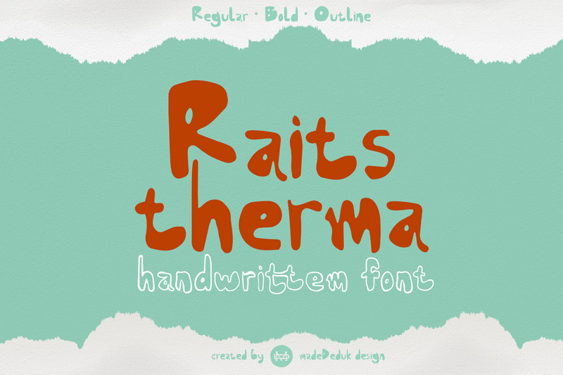 Raits Therma - Fuente manuscrita - Características Imagen 1