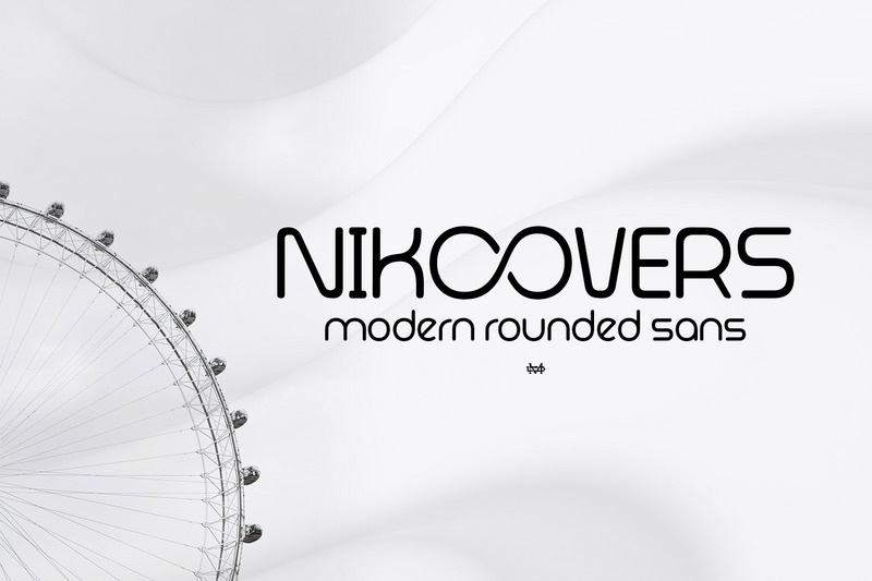 Nikoovers - Police arrondie moderne - Caractéristiques de l’image 1