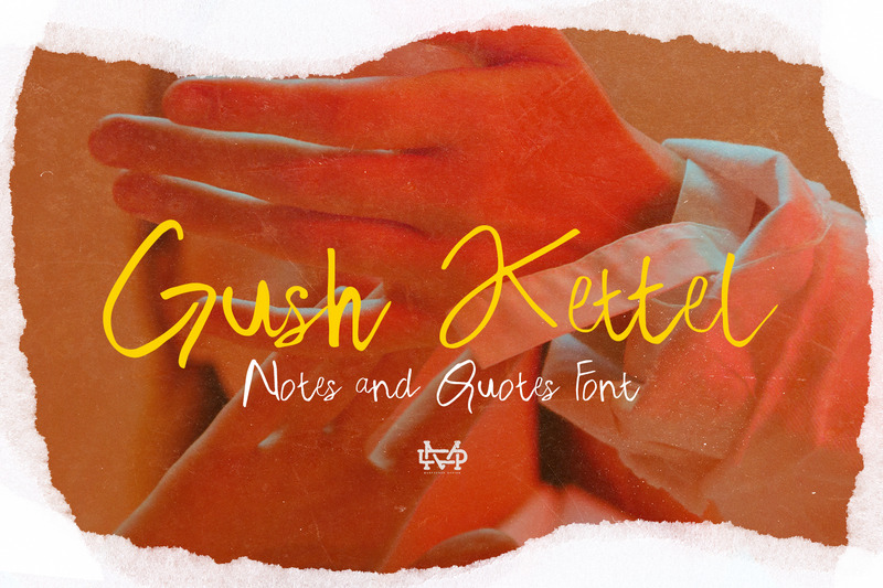 Gush Kettel - Realistic Notes Font - Features Image 1