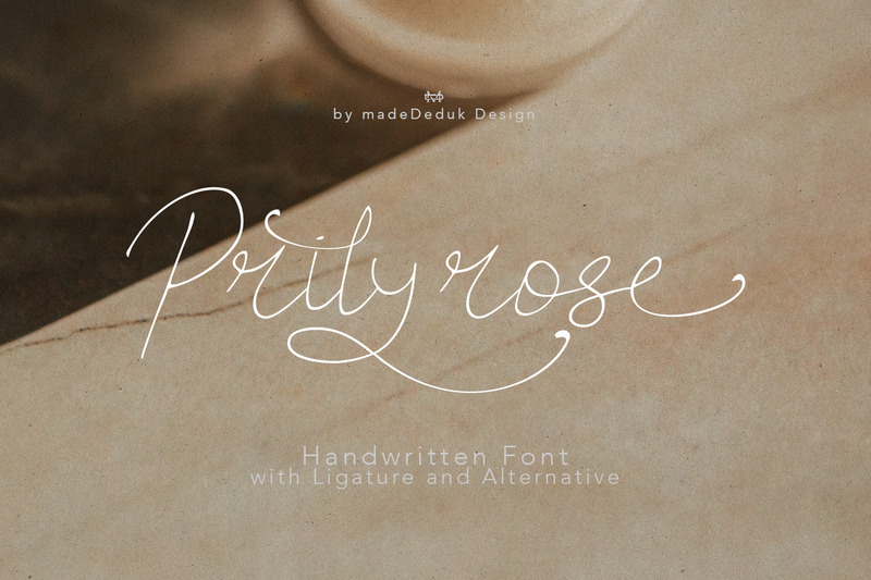 Рукописный шрифт Prilyrose - Features Image 1