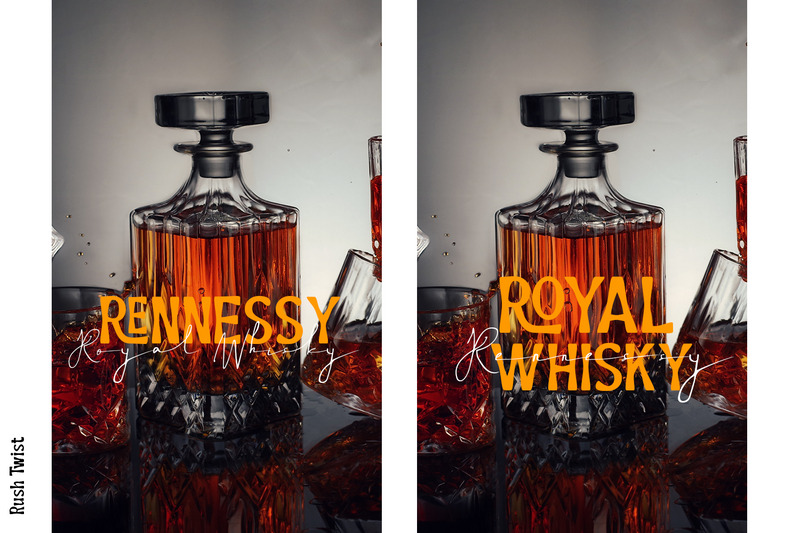 Rush Twist - Font Duo Signature Display - Features Image 4