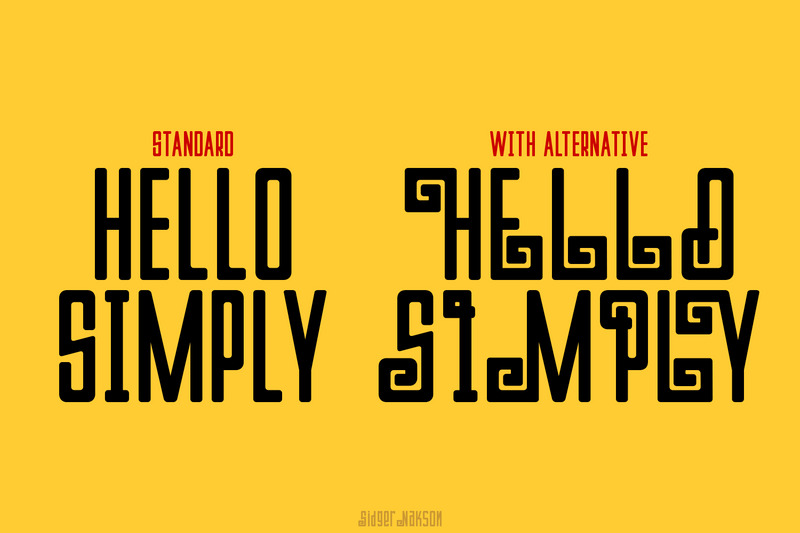 Sdger Nakson - Curly Font - Features Image 2