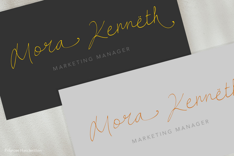 Рукописный шрифт Prilyrose - Features Image 9