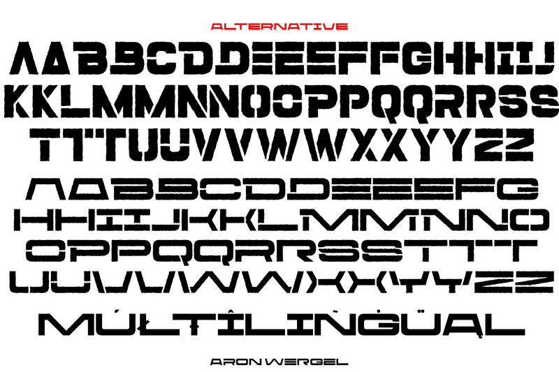 Aron Wergel - Futuristic Sans - Features Image 8