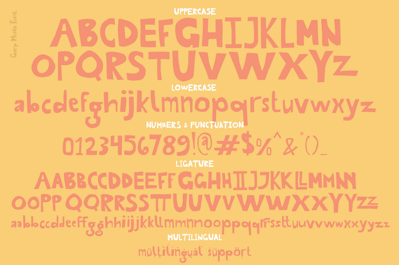 Garp Miska - грайливий шрифт - Features Image 6