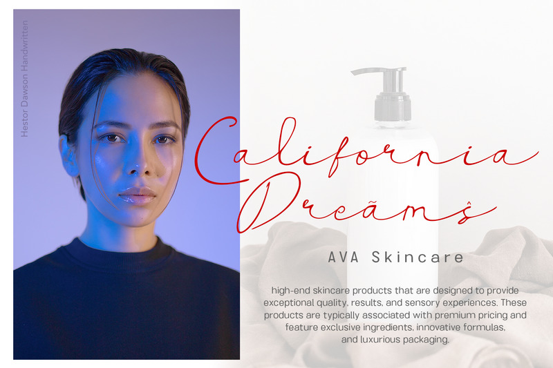 Хестор Доусон - рукописний шрифт - Features Image 8