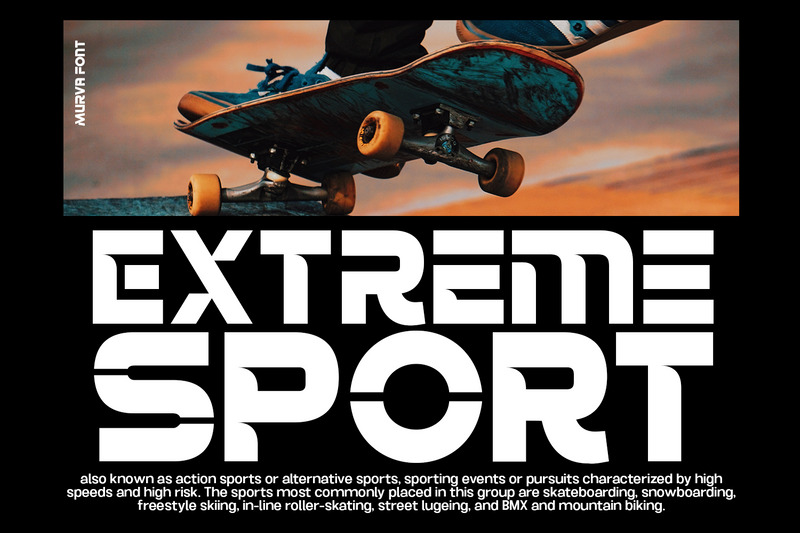 Murva - nowoczesna rozszerzona czcionka - Obraz funkcji 7