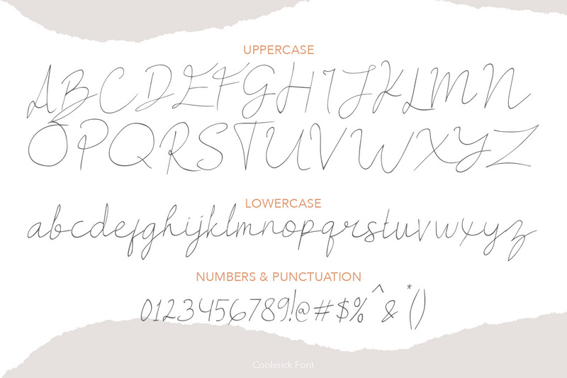 Carattere scritto a mano di Coolerick - Caratteristiche Immagine 3