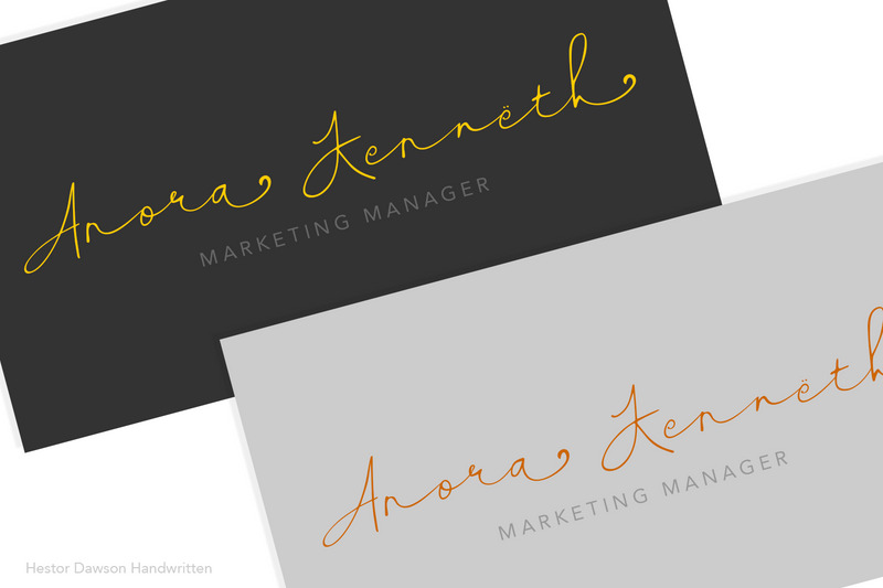 Хестор Доусон - рукописний шрифт - Features Image 3