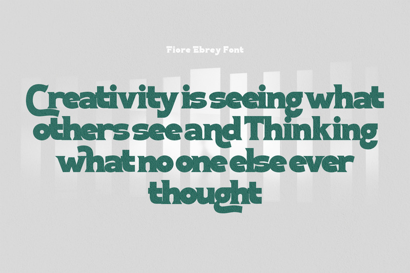 Fiore Ebrey - Wyświetl czcionkę - Obraz funkcji 5