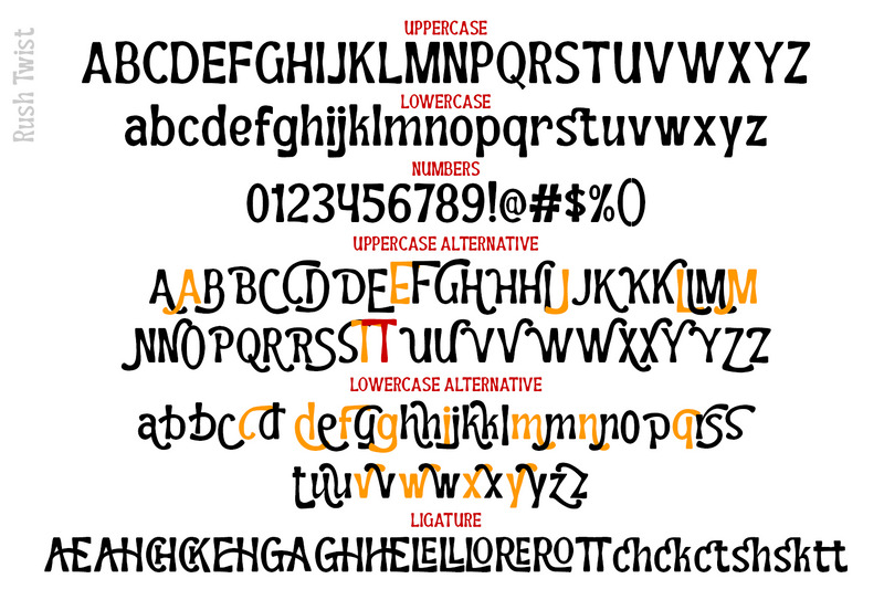 Rush Twist - Font Duo Signature Display - Features Image 9