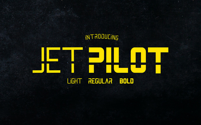 Carattere della famiglia Jet Pilot - Caratteristiche Immagine 1