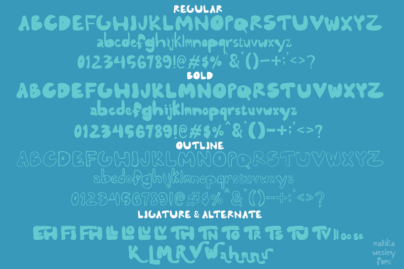 Mallika Wesley - Playful Font - Features Image 6